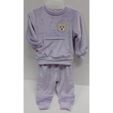 Imagem de Conjunto Plush Bordado Bebê Menina Inverno Lessa Kids B9297-Feminino