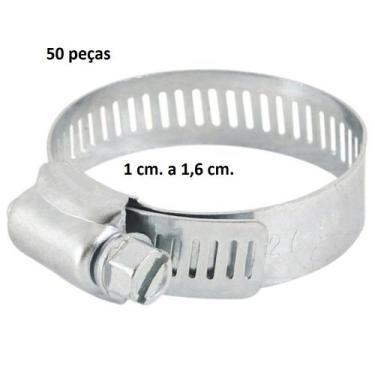 Imagem de Abraçadeira Aço Rosca sem fim 5/8" (10 - 16 mm) com 50 peças - Bestfer