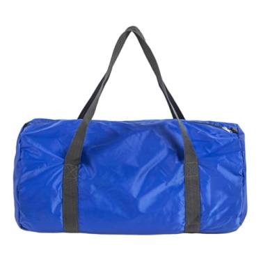 Imagem de RNXRZANK Bolsa Dobrável para Academia, Portátil, Ideal para Guardar Roupas E Acessórios, Perfeita para Viagens, Acampamentos E Treinos de Fim de Semana, Azul