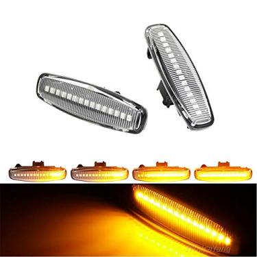 Imagem de Luz de seta com marcador lateral dinâmico compatível com Nissan Fuga Murano Pathfinder Skyline EX25 EX37 FX30d FX50 G25 G37 JX35 M25 M56 Q70 QX50 QX60