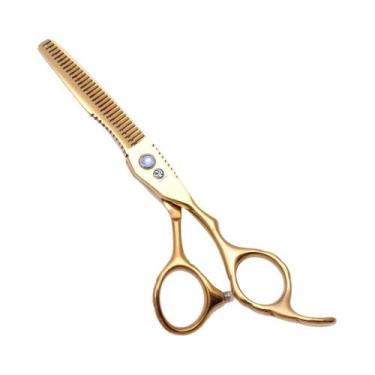 Imagem de Tesoura Profissional De Corte De Cabelo Em Aço Inoxidável Prata Para C