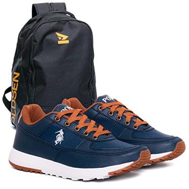 Imagem de Tenis Masculino Sapatenis da Polo Elite casual cadarço sapato + mochila