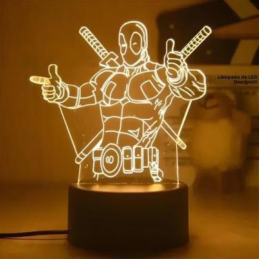 Imagem de Lâmpada LED 3D Do Personagem Ironman Spiderman Da Disney Para Quarto I