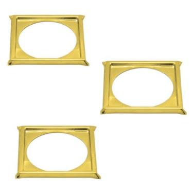 Imagem de Kit C3 Porta Grelha Ralo Click 15x15 Suporte Inox Dourado - Montelar A