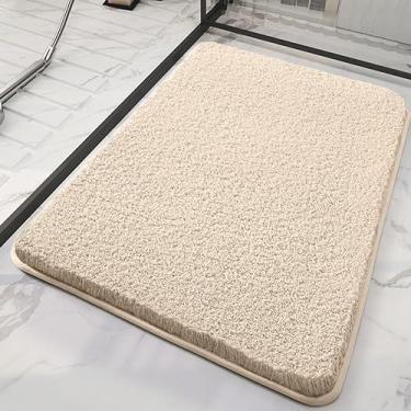 Imagem de Tapetes de banho luxuosos, tapetes macios e felpudos, microfibra super absorvente, pelúcia fofa, lavável na máquina, antiderrapante, ideal para chuveiro e banheira, perfeito para decoração de casa