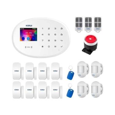 Imagem de Kit De Sistema De Alarme Inteligente WIFI GSM Com Sensor De Porta, Det