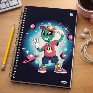 Imagem de Caderno Universitário Masculino 20 Matérias 320 Folhas Capa Dura Sorti