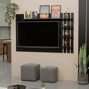Imagem de Painel de Tv Ripado até 32 Polegadas com Prateleiras - Netmobil