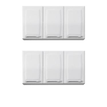 Imagem de Armário Aéreo Itatiaia Luce 105cm  Kit com 2 Armários de Cozinha