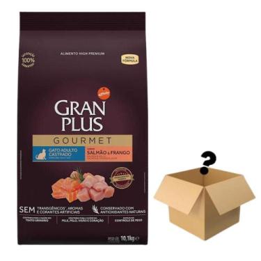 Imagem de Ração Gran Plus Gourmet Gatos Castrados Salmão E Frango - 10,1Kg + Sur