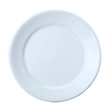 Imagem de Conjunto De 6 Pratos Raso Mesa Jantar Porcelana Resistente 24,5 Cm Bar Hotel Germer Quantidade:1