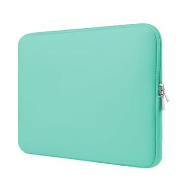 Imagem de Capa Case Pasta Maleta para Notebook Macbook Ultrabook Tablet Neoprene 15.6/14/13.3/12/11, Resistente à Umidade do Clima Tropical Brasileiro(Verde Agua,12.1'' - 31cm x 23cm)