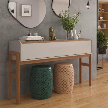 Imagem de Aparador Com 2 Gavetas Elegance Off White/jequitiba - Lukaliam