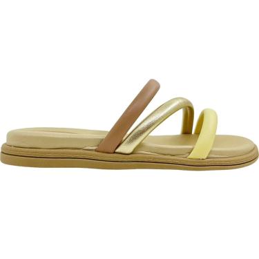 Imagem de Tamanco Feminino Casual Papete Tiras com Strass Beira Rio 8488.108