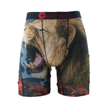 Imagem de Boxers Respiráveis Em Tamanho plus Para Homens ETHIKA 1Pç Cuecas De Na