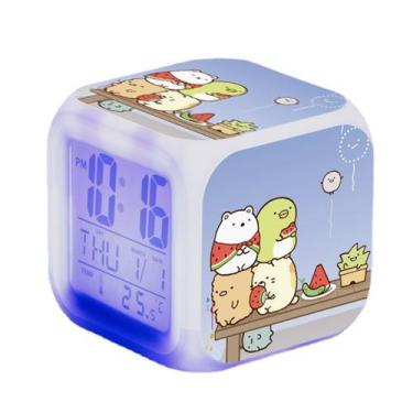 Imagem de Despertador digital LED Sumikkogurashi Square 8x8x8cm - yiweisai