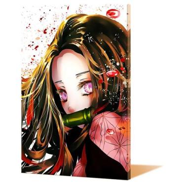 Imagem de Pintura de parede em tela Demons Slayers Kamados Nezukos Anime - yiwei