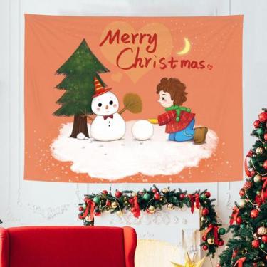 Imagem de Tapeçaria, parede de feliz Natal, 150x130cm, microtecido, fibra - yiwe