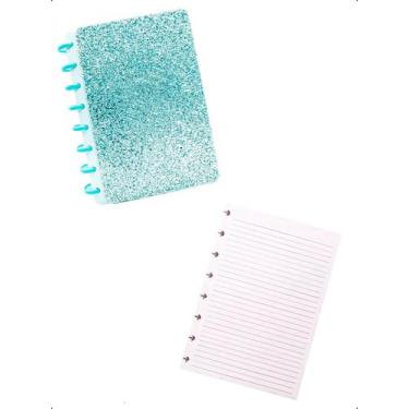 Imagem de Kit Caderno de Disco A5+Refil 50F Pautada Escolar Capa Dura - Klizz, V