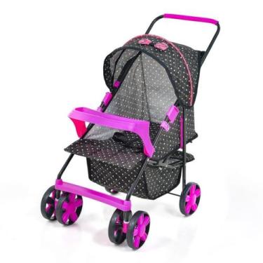 Imagem de Carrinho de bonecas milano reborn alive com bandeja oliveira - Toktoys