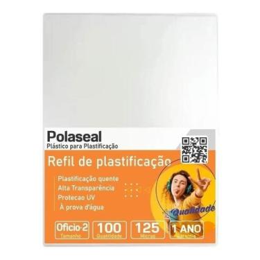 Imagem de Polaseal para Plastificação Ofício 2 222x336x0,05mm 100un - Cassmar 
