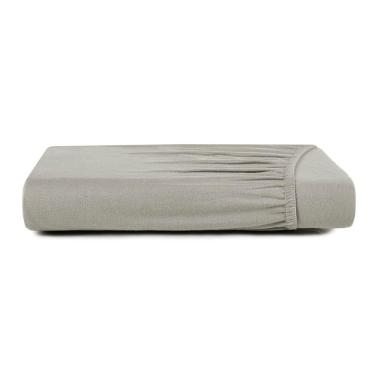 Imagem de Lençol Com Elástico Queen Altenburg Malha Fio Penteado Cinza Platinum
