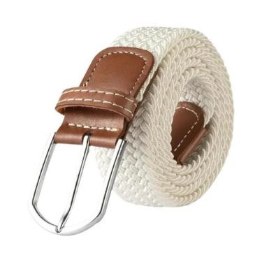Imagem de Cinto Casual Unissex De Tecido Elástico Expansível De 120cm Com Fivela