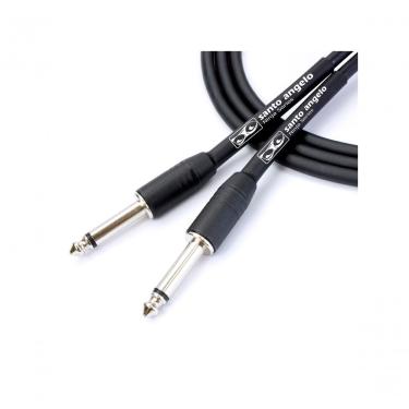 Imagem de Cabo para Guitarra Ninja Cable para Instrumentos Musicais com Plugs P10 X P10 0,20MM² 6,10M Preto Santo Angelo