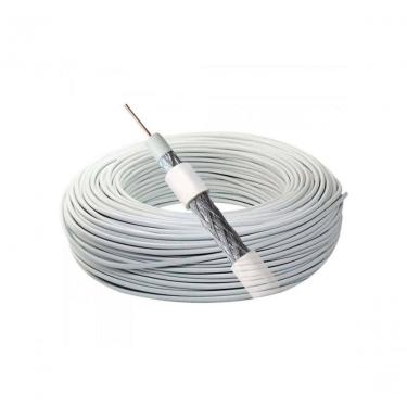 Imagem de Cabo Coaxial RGE-59 67% BCO 300M Rolo de 300M com 67% de Malha Branco para Instalações...