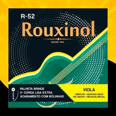 Imagem de Cordas para Viola Caipira Rouxinol R52 Encordoamento Aço Original e Re