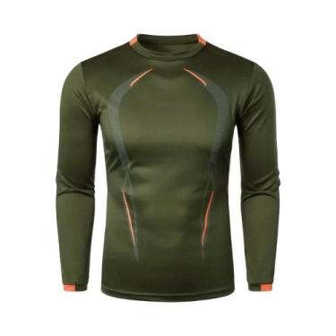 Imagem de Camiseta Masculina Oversized De Manga Longa, Rápido Secagem E Respiráv