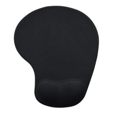 Imagem de Mousepad Ergonômico GG Preto Neoprene com Apoio de Pulso Ant - Congrat