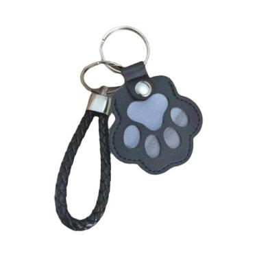 Imagem de Bolsa De Armazenamento De Pelos De Animais Em Couro PU, Chaveiro Portá