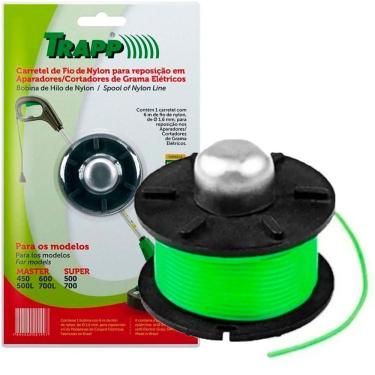 Imagem de Carretel para Cortador Aparador de Grama Modelo de Grama com Fio Nylon 6m 1 e 6mm Alta