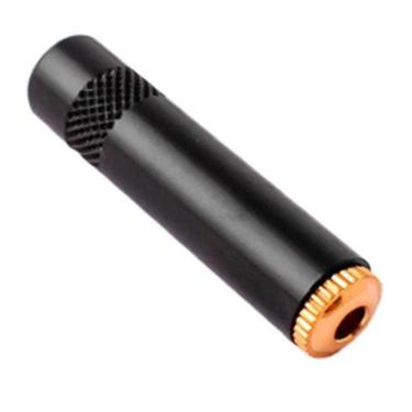 Imagem de Conector Jack P2 Estéreo Fêmea Datalink F002 para Áudio em Fones, Celulares e Notebooks com Capa Preta