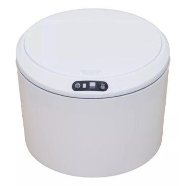 Imagem de Lixeira Automática Recarregável de PVC 3 Litros Branca - LIX-010 - STI