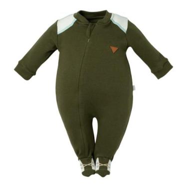Imagem de Macacão Longo para Bebê com Zíper Menino Verde Camping - Hug, Verde, P