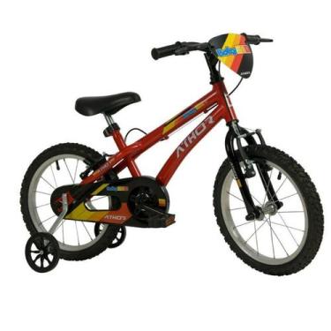 Imagem de Bicicleta Infantil Menino Com Rodinha Baby Boy Aro 16 Athor, Vermelho