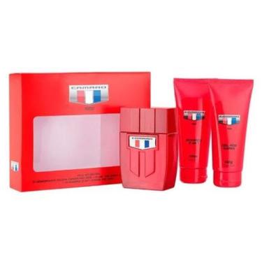 Imagem de Kit Camaro Red (Deo Colônia 100ml + Shampoo 100ml + Pós Barba 100ml)' 