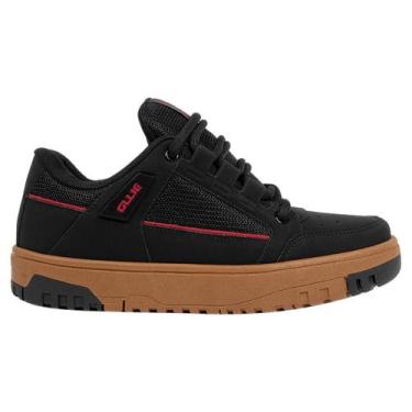 Imagem de Tênis Ollie Flip 2 Masculino Adulto Skate Trabalho Casual, Preto, Marr