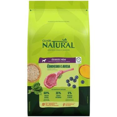 Imagem de Ração Guabi Natural Cordeiro e Aveia para Cães Adultos Raças Mini e Pe