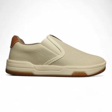 Imagem de Sapatenis Menino Molekinho Juvenil Iate Slip On 2852.100, Branco, 33