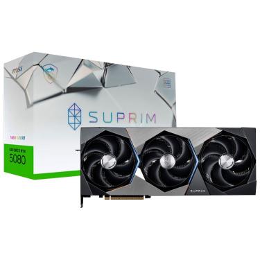 Imagem de Placa de Vídeo Suprim SOC Geforce RTX 5080 16GB GDDR7 para Gaming e Criação de Conteúdo...
