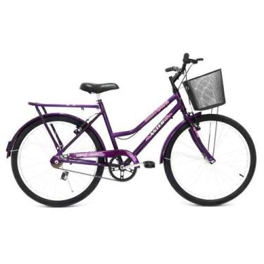 Imagem de Bicicleta aro 24 Juvenil Menina Aster Classic, Roxo