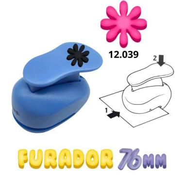 Imagem de Furador Cortador Perfurador De Eva Papel 76mm Make+  Artesanal  Scrapb