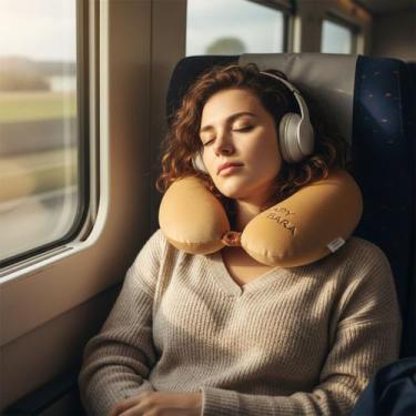 Imagem de Suporte Ergonômico De Cabeça Infantil Para Viagens Seguras - Tibaby, M