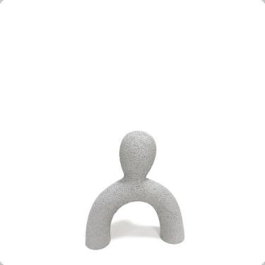 Imagem de Escultura Humana Abstrata Decorativa em Poliresina 12x11cm - Mart