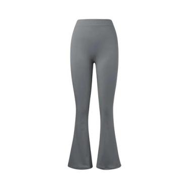 Imagem de Calças De Fitness De Cintura Alta Para Mulheres, Com Costura Em V Nas 