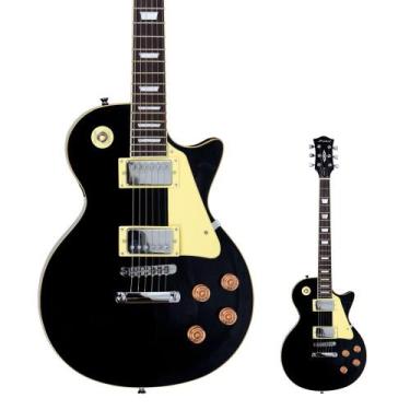 Imagem de Guitarra Les Paul Strinberg LPS230 BK Black Preta com Escudo Tampo Mod