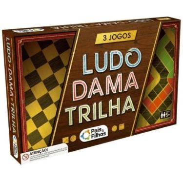 Imagem de Jogo Ludo Dama e Trilha - Pais e Filhos -